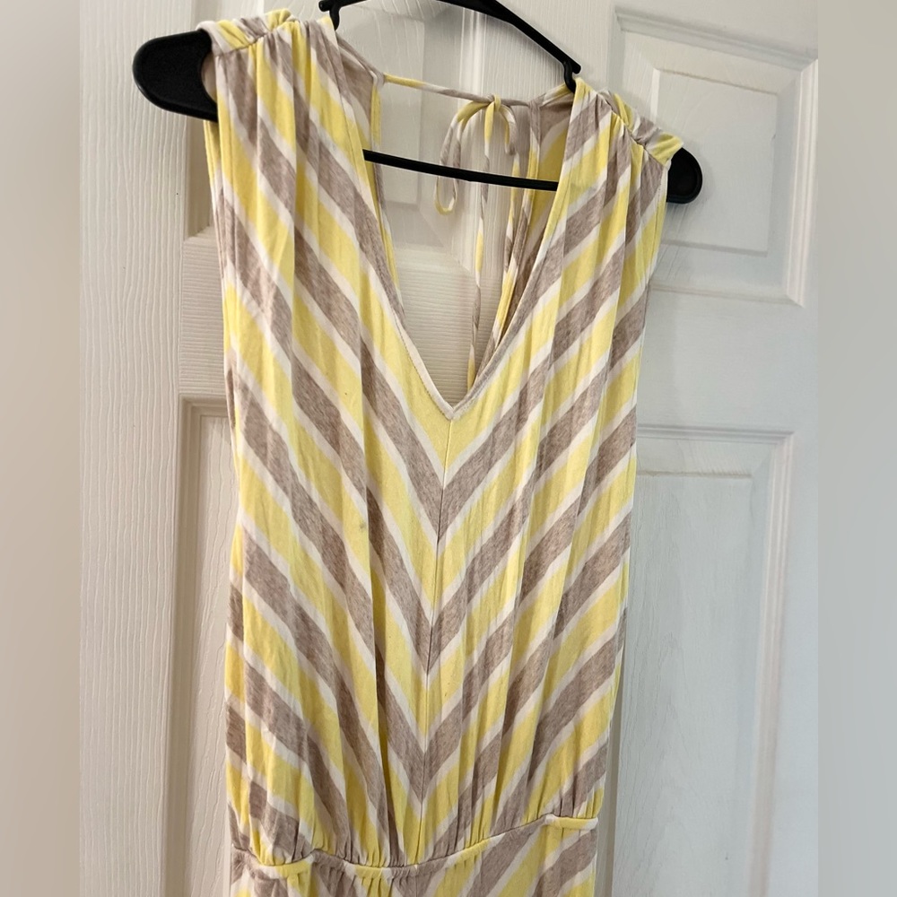 Ella Moss Yellow and Gray Long Dress